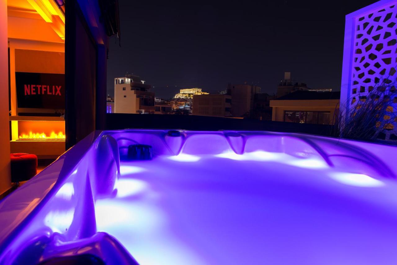 Luxury Penthouse With Acropolis View And Jacuzzi Apartment Атина Екстериор снимка